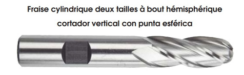 MORSE CUTTING TOOLS EDP: 44454     DESCRIPTION: 4589 5/16 X 3/8 4FL SE BALL COB BRT