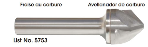 MORSE CUTTING TOOLS EDP: 56168     DESCRIPTION: 5753 1" 60' 3FL CTSK SC