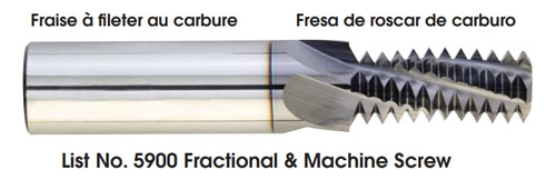 MORSE CUTTING TOOLS EDP: 98601     DESCRIPTION: 5900 8-36 SC THD MILL ALTIN