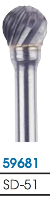 MORSE CUTTING TOOLS EDP: 59681     DESCRIPTION: 5970 BURR SD-51 S/C 1/4"