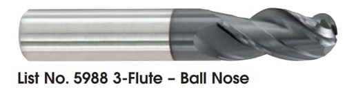 MORSE CUTTING TOOLS EDP: 56328     DESCRIPTION: 5988 VARIFLUTE 7/16 3FL SE BALL SC