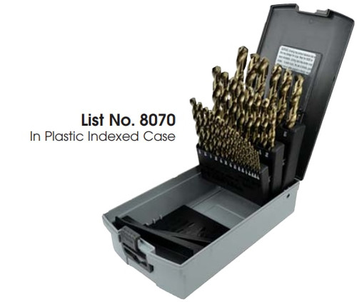 MORSE CUTTING TOOLS EDP: 18167     DESCRIPTION: 8070 JL CO SET 1/16-1/2 15PC