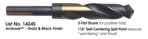 MORSE CUTTING TOOLS EDP: 19050     DESCRIPTION: 1424S AMBORE 13/16" S&D 3 FLATS