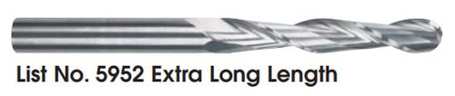 MORSE CUTTING TOOLS EDP: 90528     DESCRIPTION: 5952T 3/4 X 3/4 2FL SE BALL XLG