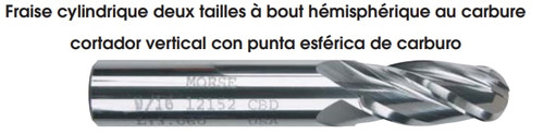 MORSE CUTTING TOOLS EDP: 91258     DESCRIPTION: 5965G 18.00MM X 18MM 4FL SE BALL SC