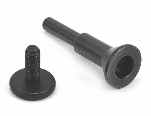 3/8" x Up to 1/4" x 1/4" Screw Lock Bell Type Wheel Adapter, W-38 PACKAGE OF 1