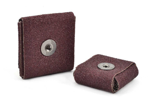 SHUR-KUT 1-1/2" x 1-1/2" x 1/2" Aluminum Oxide Square Pad, 60 Grit PACKAGE OF 100