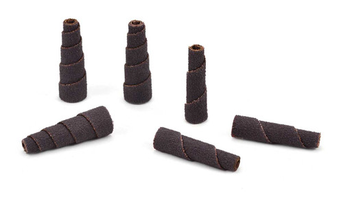 SHUR-KUT 1/2" x 2" x 1/8" Aluminum Oxide Full Taper Cartridge Roll, 180 Grit PACKAGE OF 100