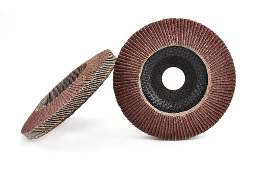 SHUR-KUT 4-1/2" x 7/8" Type 29 Aluminum Oxide High Density Flap Disc, 40 Grit PACKAGE OF 10
