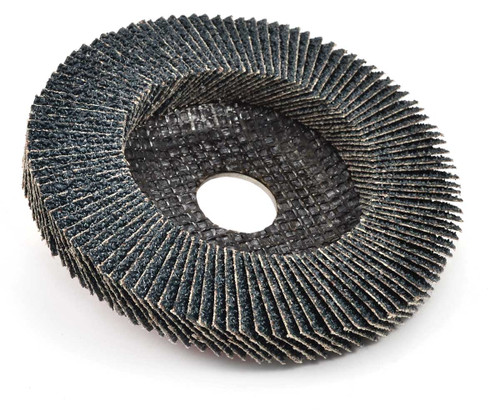 SHUR-KUT 4-1/2" x 7/8" Type 27 Zirconia High Density Flap Disc, 60 Grit PACKAGE OF 10