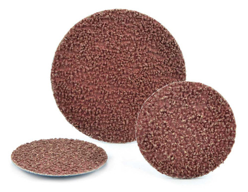 SHUR-KUT 2" Type R Aluminum Oxide Compact Grain Quick Change Disc, 320 Grit PACKAGE OF 100