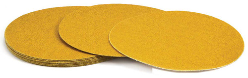 SHUR-KUT 6" Aluminum Oxide Gold Paper Hook & Loop Disc, 60 Grit PACKAGE OF 100