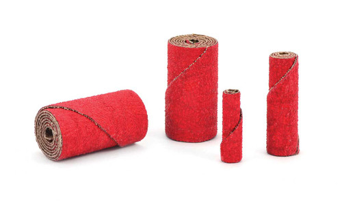 SHUR-KUT 3/4" x 1-1/2" x 3/16" Ceramic Straight Cartridge Roll, 60 Grit PACKAGE OF 100