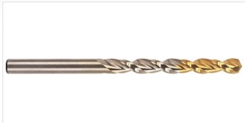GOLD-P DRILLS HSS-Co5% STRAIGHT SHANK JOBBER LENGTH PARABOLIC FLUTE, GOLD-P COATED DLGP511 GOLD-P DRILLS HSS-Co5% STRAIGHT SHANK JOBBER LENGTH PARABOLIC FLUTE, GOLD-P COATED DLGP511
