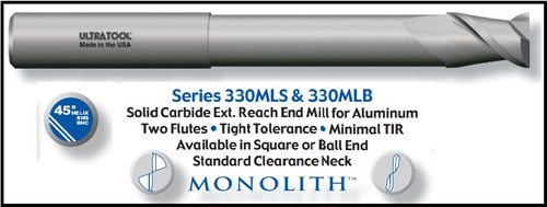 UT11900A1 |   3/8x1/2x4x2-1/8 LOR 2 Flute A1   TiB2 Coated