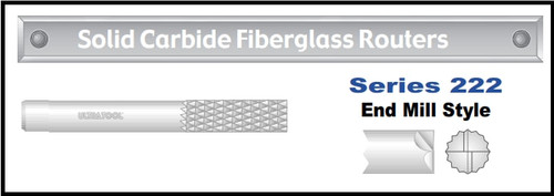 UT22202 |   3/16 FIBERGLASS ROUTER EM END   Uncoated