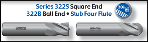 UT32316TA |   1/4x1/2x2 4FL BN CARB EM TiAlN   TiAlN Coated