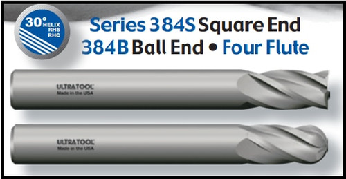 UT38553TN |   1x4x6 4FLT BN CARBIDE EM TiN   TiN Coated