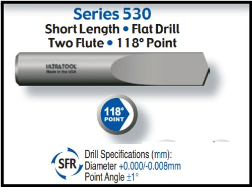 UT53080 |   11MM 118PT CARB SPADE DRILL   Uncoated