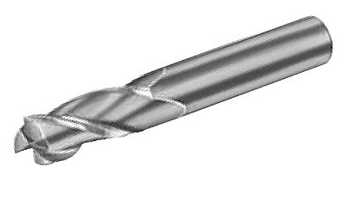 MICRO 100 |   AECM-0205-2 End Mill (Metric) - 2 Fl 30° General Corner Radius