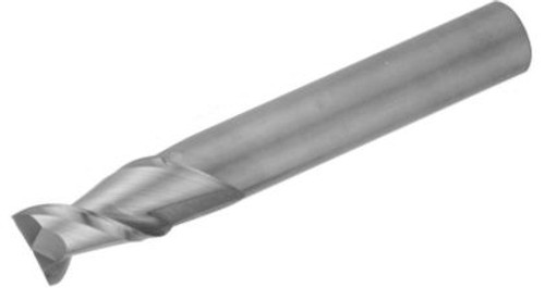 MICRO 100 |   ASM-218-2 End Mill - 2 Fl 45° Stub Length