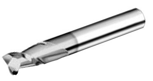 MICRO 100 |   ASMM-050-2S End Mill (Metric) - 2 Fl 45° High Performance Stub Length Coated