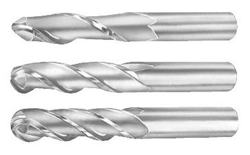 MICRO 100 |   BELM-140-3 End Mill (Metric) - 3 Fl 30° Long Length Ball Nose
