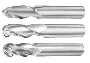MICRO 100 |   BEMM-120-4X End Mill (Metric) - 4 Fl 30° Universal Ball Nose Coated