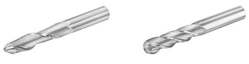 MICRO 100 |   BLL-312-2 End Mill - 2 Fl 30° Ball Nose Long Length