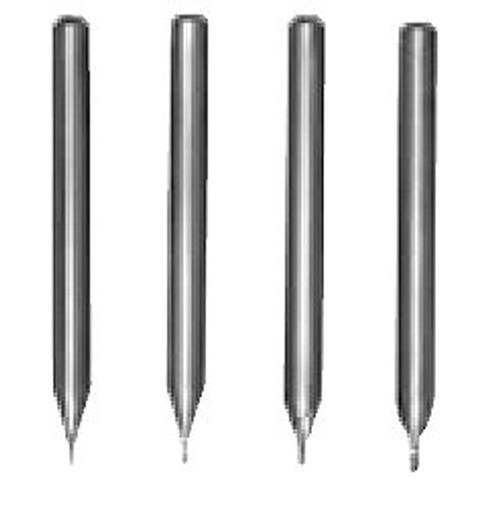 MICRO 100 |   BMS-022-2 End Mill - 2 Fl 30° Miniature Ball Nose Stub Length