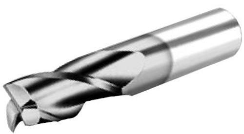 MICRO 100 |   GEC-001-3-125X End Mill - 3 Fl 30° Corner Radius Coated