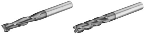 MICRO 100 |   GELM-080-4X End Mill (Metric) - 4 Fl 30° Long Length Coated