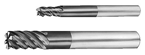 MICRO 100 |   MEM-750-6 End Mill - 6 Fl 45° High Performance