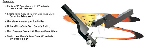 MICRO 100 |   QDL-312-187-500 Quick Change Dog Leg Tool Holder