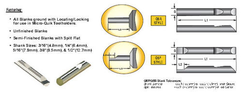 MICRO 100 |   QSP-312-2.5 Quick Change Split Blank
