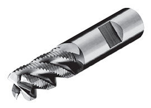 MICRO 100 |   SHR-375-4X End Mill - 4 Flt 38° Rougher Coated