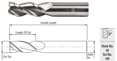 Cobra Carbide EDP 27810      EMSC 12MM 3FSE AL ( .125) CR 2