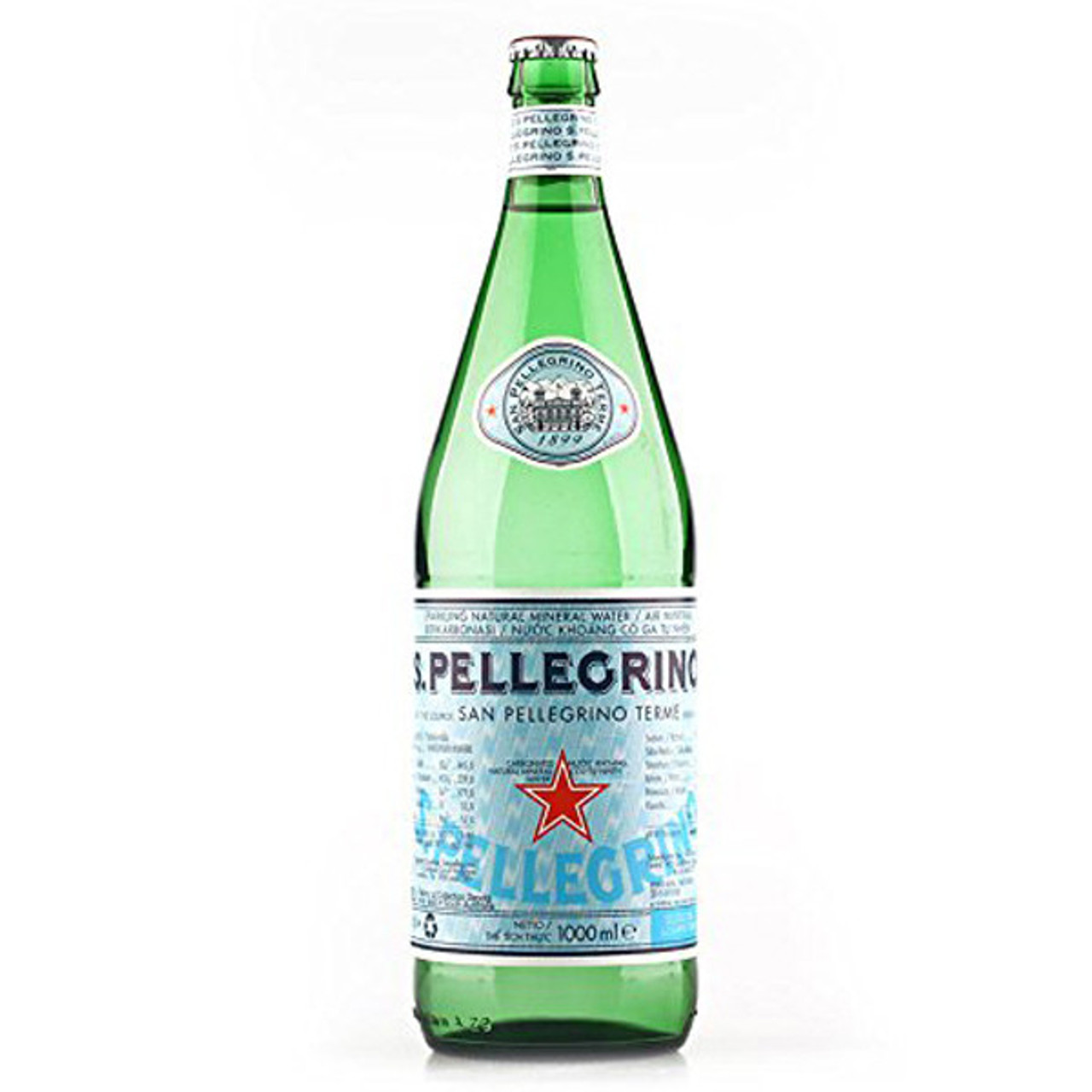 East Coast San Pellegrino 1L Glass Sparkling Water