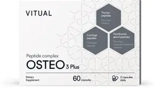 Osteo 3 Plus - Musculoskeletal System Peptide Complex 1 month course: 60 capsules