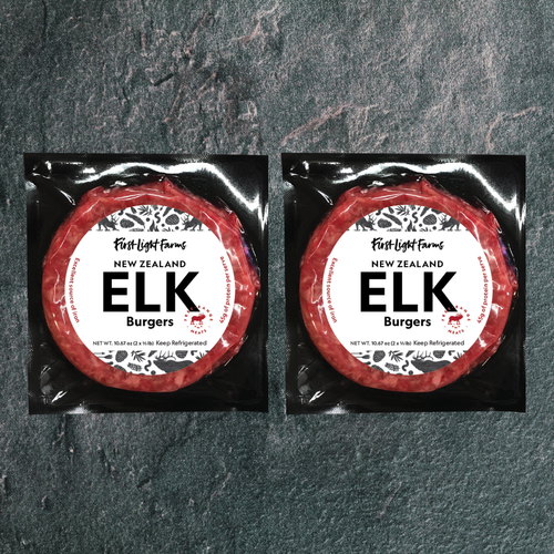 First Light Free Range Elk Burgers - RETAIL 10.7oz