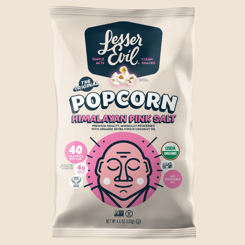 Lesser Evil Himalayan Pink Organic Popcorn 4.6oz