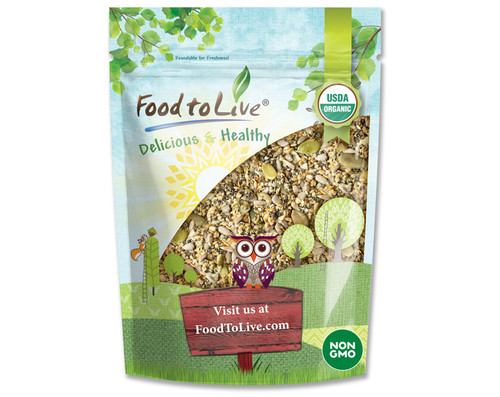 Food To Live - ORG Sprouted Superseed Mix, Chia, Flax, Hemp, Pumpkin, Sunflower