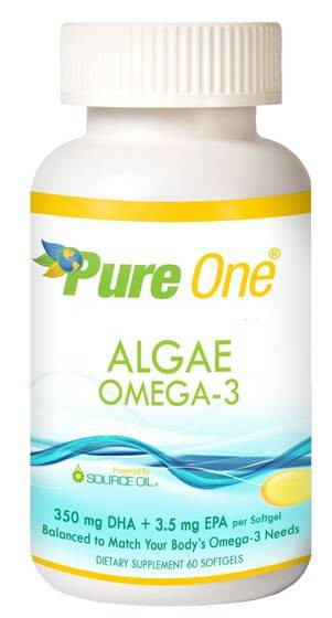 Pure One Algae Omega-3 Capsules