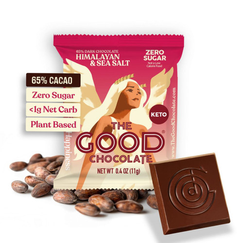 The Good Chocolate Gravity Himalayan & Sea Salt Chocolate Square
