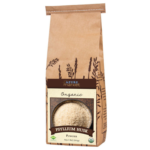 Azure Market Organics Psyllium Husk Powder, Organic 5lb