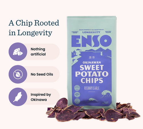 Okinawan Sweet Potato Chips | Rosemary & Garlic 3oz
