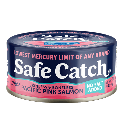 Safe Catch Wild Pacific Pink Salmon, Skinless & Boneless, No Salt Added - 5 oz