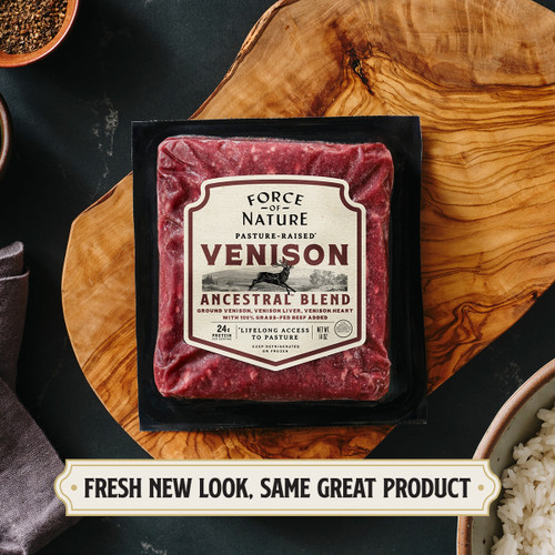 Force of Nature Ground Venison w/ Beef Ancestral Blend