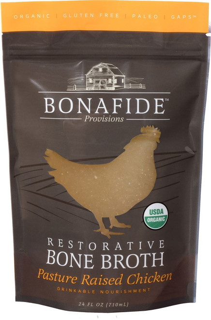 Chicken Bone Broth, 24 fl oz (not for dogs/cats) Chicken Bone Broth, 24 fl oz (not for dogs/cats)