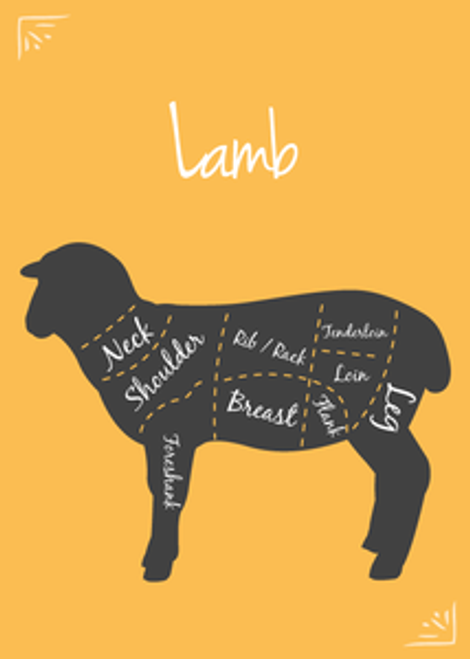Lamb Neck Bones, Whole, by the lb